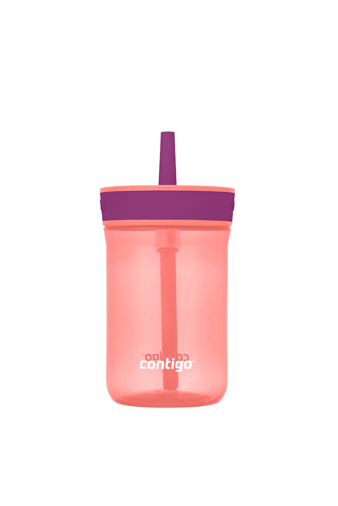 Kids’ Leighton Straw Tumbler with Spill-Proof Leak-Proof Lid, 14oz Y0