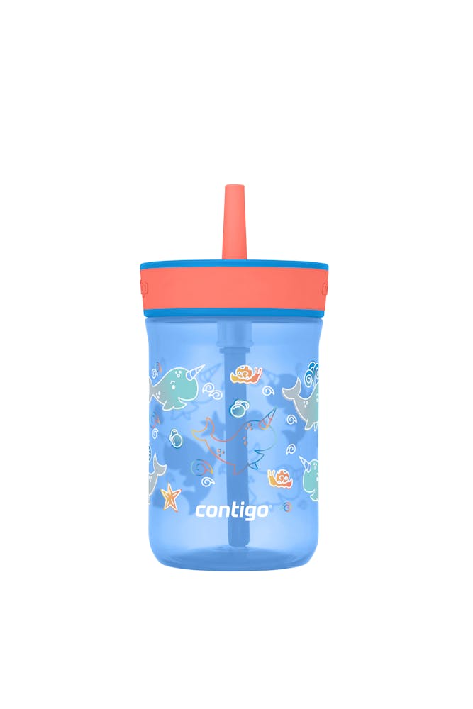 Kids’ Leighton Straw Tumbler with Spill-Proof Leak-Proof Lid, 14oz Y0