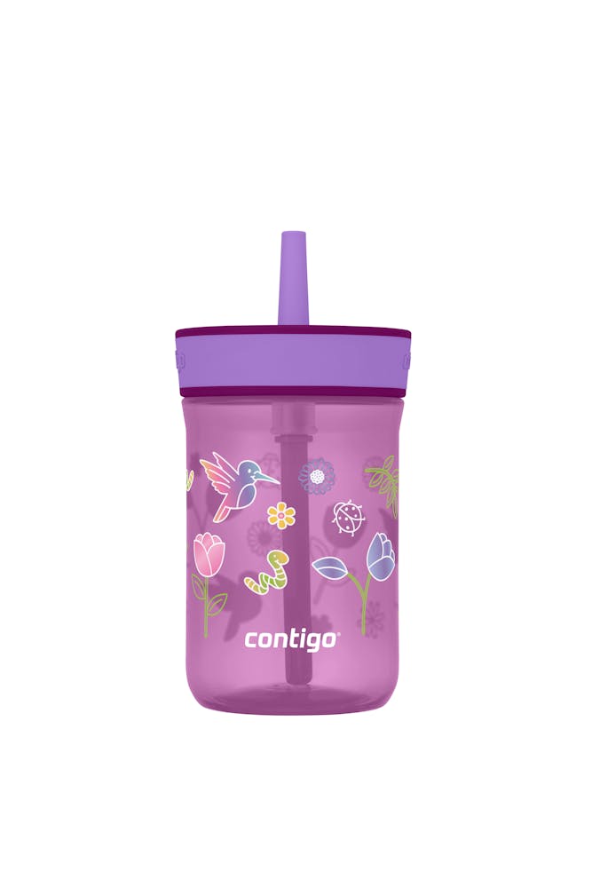 Kids’ Leighton Straw Tumbler with Spill-Proof Leak-Proof Lid, 14oz Y0