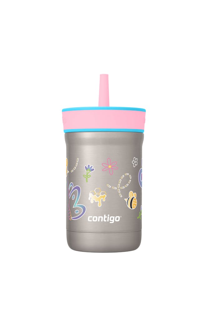 Kids Leighton Spill-Proof Stainless Steel Tumbler with Straw, 12oz X1
